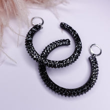 Load image into Gallery viewer, HOOPS - The Dasha in Black

